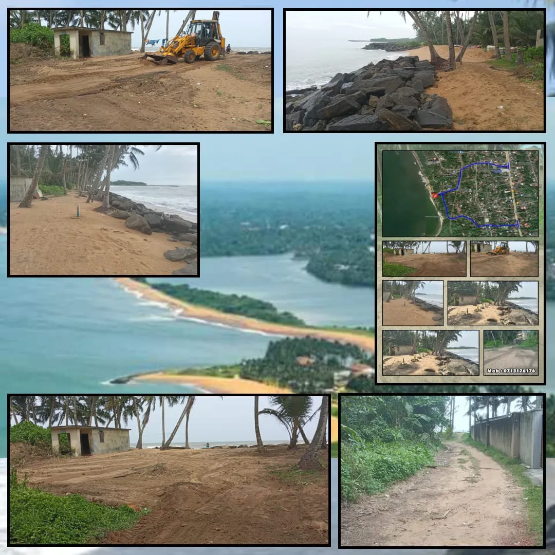 🏝️ කළුතර – කලමූල්ල (අවනී හෝටලය ඉදිරිපිට) Sea View ඉඩම විකිණීමට